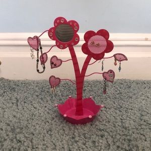 Flower tree jewelry holder